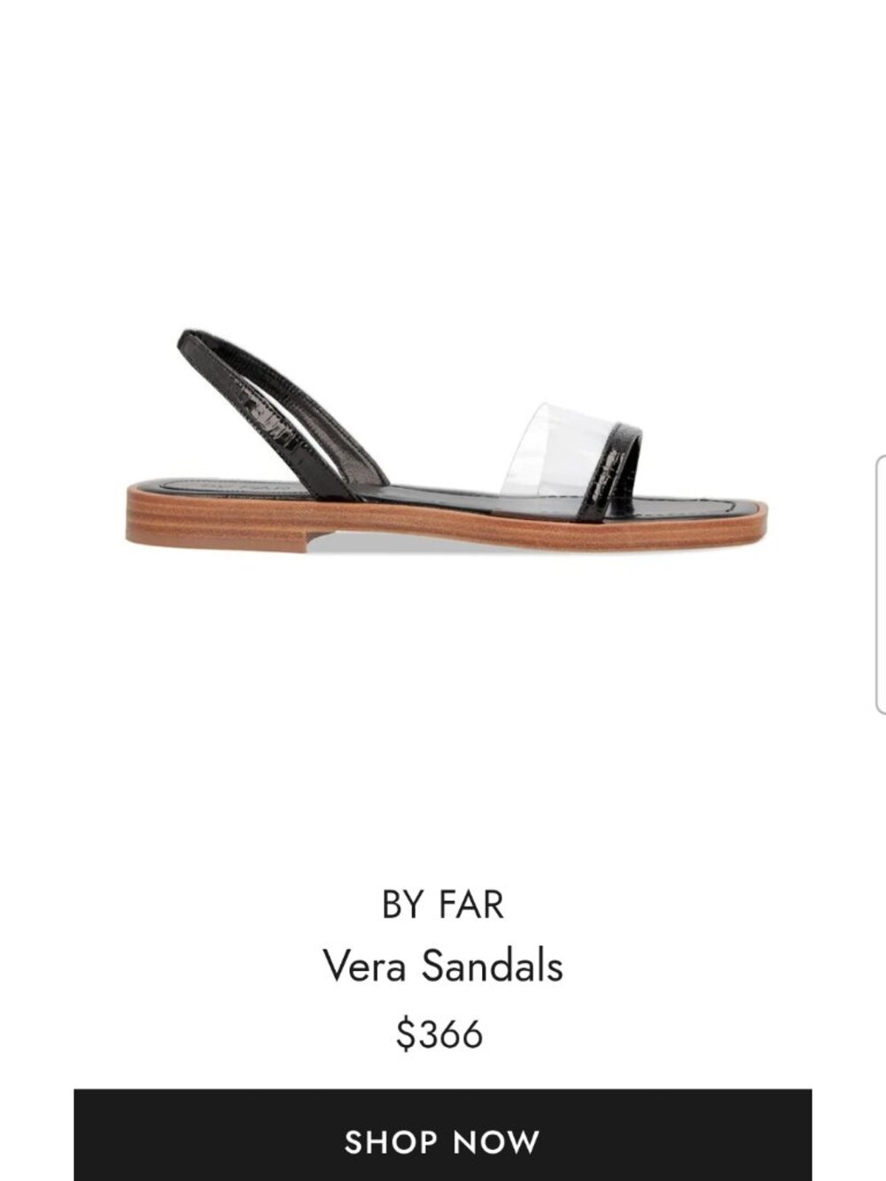 NWOT BY FAR Vera Sandals Sz 10.5 US / 41 EUR Minimalist - Picture 7 of 7